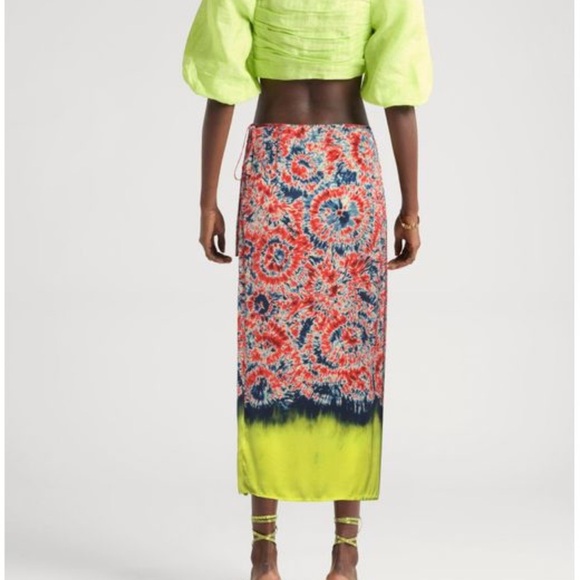 Essentiel Antwerp
Women's tie dye ruched tie Maxi Skirt - Picture 2 of 11